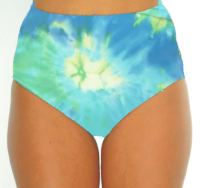 Tankini Blue Tie Dye Brief Bottom image